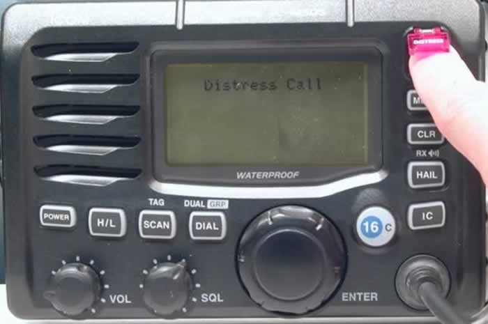 Radio VHF ASN (03): Détresse ASN par bouton DISTRESS