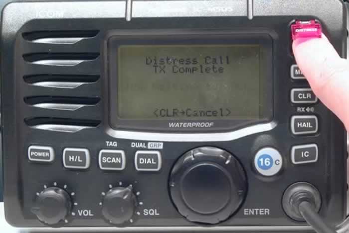 Radio VHF ASN (04): Détresse ASN par bouton DISTRESS