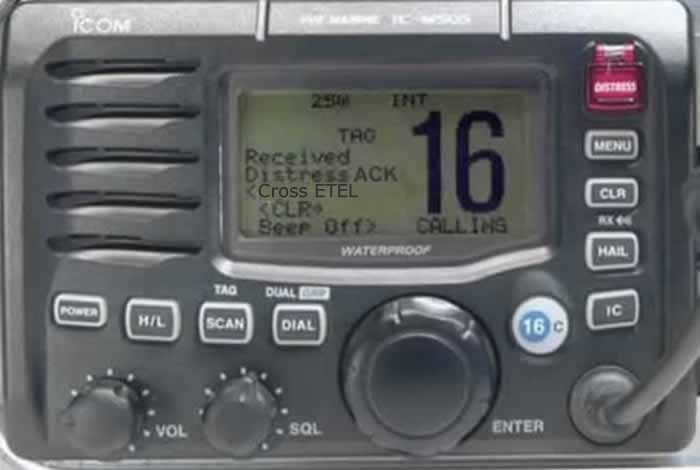 Radio VHF ASN (06): Détresse ASN par bouton DISTRESS