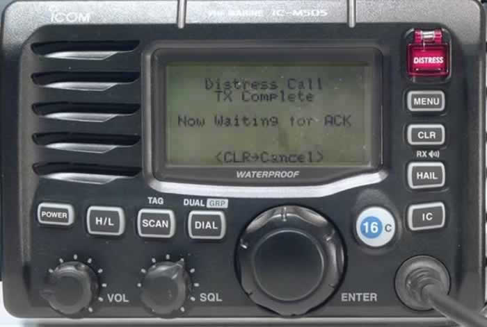 Radio VHF ASN (04): Détresse ASN par MENU